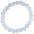 White Opalite Beaded Crystal Bracelet
